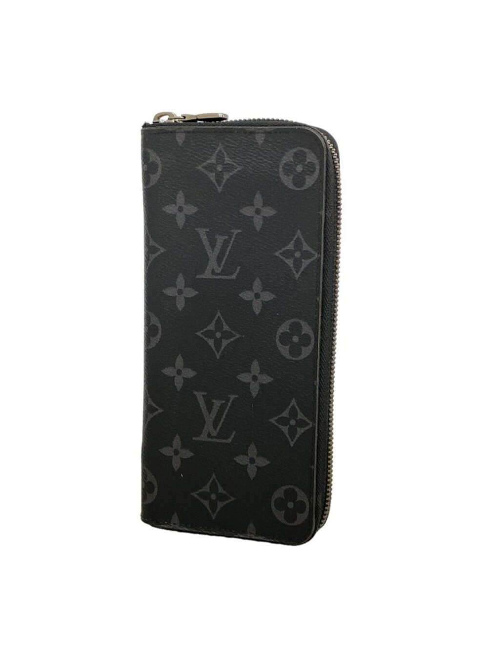 Louis Vuitton Wallet Monogram Eclipse Zippy Vertical Black